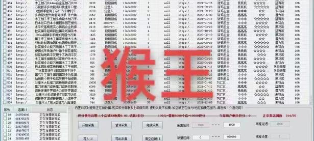 拼多多关键词实时搜索用什么软件？---猴王采集（文件夹 英文）太疯狂了，